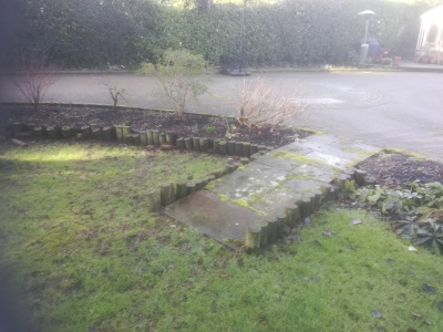 garden edging before