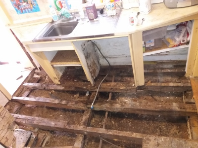 Kitchen Floor - Before